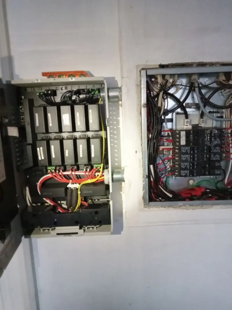 Electrical panel upgrade completed for Security Camera Wiring in Boscobel
